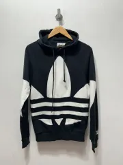 アディダス BIGロゴ フーディー Tシャツ ブラック/白 XS