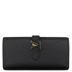 ルイヴィトン LOUIS VUITTON 長財布 LV ヴェルティカル ウォレット グレインレザー ブラック ゴールド金具 二つ折り  M81330 RFID 【箱】【中古】