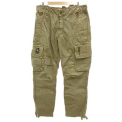 アエロナウティカ AERONAUTICA MILITARE カーゴパンツ ミリタリー ワッペン ロゴ 52 茶 ブラウン /JS ■ECB001