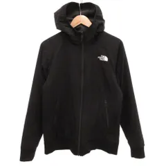 ザノースフェイス THE NORTH FACE リバーシブルテックエアーフーディ ロゴ ナイロン L 黒 ブラック グレー NT61883 /JS■ECC001