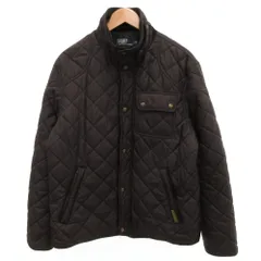ポロ バイ ラルフローレン Polo by Ralph Lauren キルティングジャケット 中綿 XL 黒 ブラック スタンドカラー /JS ■ECC001