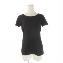 エンポリオアルマーニ EMPORIO ARMANI カットソー 半袖 エンボス 42 黒 ブラック /CK40 ■ECD001