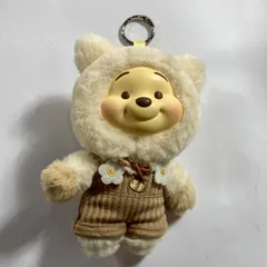 ★ TOPTOY くまのプーさん マスコット ぬいぐるみ キャンディベアシリーズ  アーモンドクリーム ベージュ 現状品