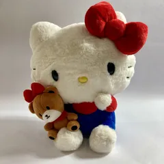 ★ Hello Kitty ハローキティ タイニーチャムと一緒ぬいぐるみ くま  サンリオ 約30cm 現状品