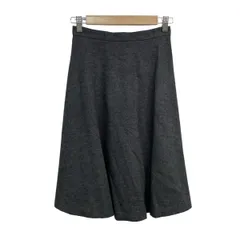 UNTITLED(アンタイトル) スカート サイズ０ XS レディース美品  - ダークグレー ひざ丈