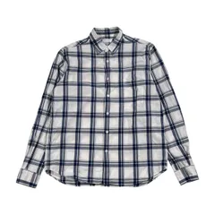 BEAUTY&YOUTH ビューティアンドユースユナイテッドアローズ チェック柄 長袖シャツ M/ホワイト×ネイビー系 メンズ ユナイテッドアローズ