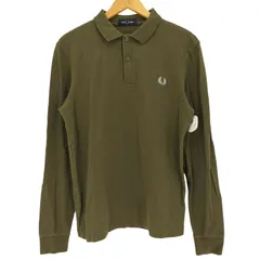 フレッドペリー FRED PERRY The Fred Perry Shirt ロゴ刺繍 長袖 鹿の子 ポロシャツ メンズ import：M 
