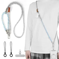 【新品】 [YooFa] スマホストラップ スマホショルダー 携帯ストラップ ネックストラップ iPhone 17 16 15 14 pro max ストラップ 全機種対応 首掛け/斜め掛け/肩掛け/手首ひも ハンドストラップ兼用 長さ調節可能 盗難防止 0