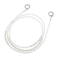 【新品】 CAPASTEC スマホストラップ ハンドバッグストラップ ラインストーンスタイル ハンドバッグストラップ おしゃれ プレゼント 紛失・忘れ物防止 ハンドバッグ用 財布用 ホワイト 1個