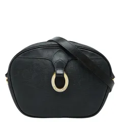 ディオール トロッター 斜め掛け ショルダーバッグ ブラック PVC レザー レディース Dior【1-0257787】