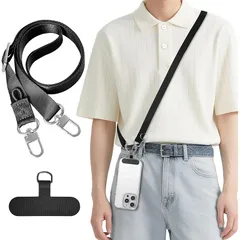 【新品】 [Englaph] 2025年新款 スマホストラップ 携帯ストラップ ネックストラップ ショルダーストラップ 耐荷重5kg 調節可能 充電しながら使用可能 全機種対応 手帳型ケース対応 多色選択 通勤 通学 旅行 散歩 便利グッズ