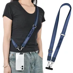【新品】 [Yeepan] スマホ ショルダーストラップ スマホストラップ 長さ調整可能 150cm 斜めがけ 可愛い 反射テープストリップ付 iphone 肩掛け スマホしょるだー かわいい 携帯ケース 首掛け 全機種対応 ネックストラップ 落下防止 1