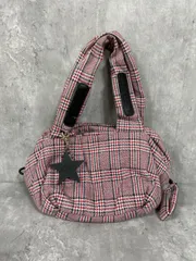 ＳＥＥ ＢＹ ＣＨＬＯＥ シーバイクロエ ジョイライダー チェック ボストン ハンド バッグ 赤 ■■ レディース