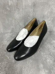 YVES SAINT LAURENT イヴサンローラン 冠婚葬祭 シンプル 定番 ミドルヒール パンプス size23cm/黒 ■■ レディース