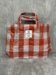 美品 MONO COMME CA モノコムサ ビニールバッグ トート バッグ 赤 ■■ レディース