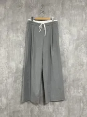 美品 ZARA ザラ WIDE-LEGパンツ ダブルウエストバンド パンツ sizeS/グレー ■■ レディース