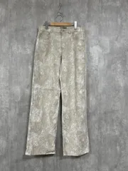 美品 ZARA ザラ タグ付 プリント リネン混 パンツ sizeM/ベージュ ■◇ レディース