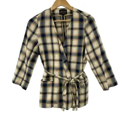 PENDLETON(ペンドルトン) ジャケット サイズF レディース美品  - アイボリー×ネイビー×マルチ 長袖/チェック柄/春/秋のサムネイル