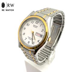 美品 RICOH RIQUARTZ コンビカラー デイデイト 電池交換済 - メルカリ