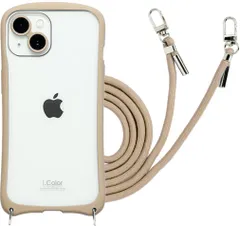 アイカラー i.Color iPhone14/iPhone13兼用背面型ケース i.Color Beige iP22-61-ICSH04 [ベージュ]