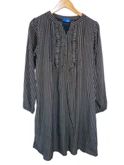 k03251002087　......d..　サイズ表記無し　黒×ベージュ　　ワンピース or ドレス　ワンピース　秋冬