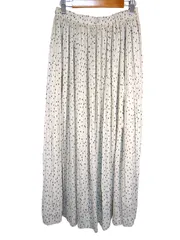 k03251002071　GLOBAL WORK　Lサイズ　白×黒　　スカート　ロング/マキシ　春夏