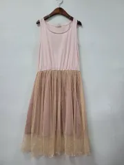 axes femme ピンク トップス チュールスカート レイヤード ONE PIECE