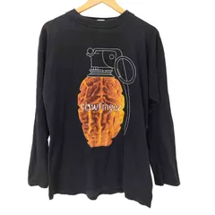 ユーズドフルギ USED古着 90S Use Your Brain プリント バンド L/S Tシャツ コピーライト1995 メンズ 表記無 