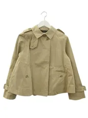 ルージュヴィフ Rouge vif ショートトレンチ ジャケット 長袖 ベージュ 綿 コットン 38 上着 羽織 アウターのサムネイル