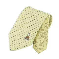 【新品】 おさるのジョージ／キャラクターネクタイ (ワンポイント柄) UNDW0866黄 0