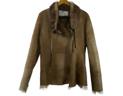 k05251002044　Brahmin　38　ブラウン系　Mサイズ程度　アウター　レザージャケット/コート　秋冬