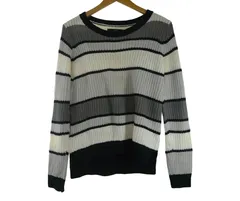 k05251002007　AZUL　Mサイズ　白×黒×グレー　　トップス　ニットorセーター　秋冬