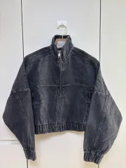 アディダス ブラック デニム トラック ジャケット