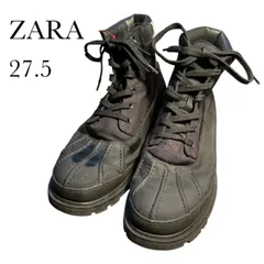 ZARA ザラ トラックソール ハイカットブーツ ブラック 43（約27.5cm）秋 冬