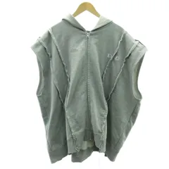 ディスカバード DISCOVERED 美品 WIDE D SWEAT HOODIE ワイドスウェットフーディー ジップアップ パーカー ベスト DC-NS-B2CU-08 2 約Mのサムネイル
