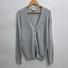 L ラコステ グレー カーディガン
