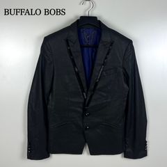 BUFFALO BOBS 00s y2k archive lame 2B jacket 2 M バッファローボブス 光沢 ラメ 装飾 テーラードジャケット 平成 お兄系 希少
