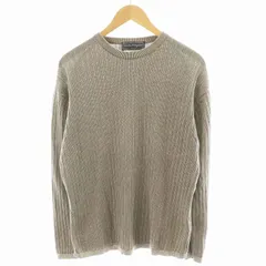 サルヴァトーレフェラガモ Salvatore Ferragamo ニット カットソー 長袖 コットン S ベージュ /AN37のサムネイル