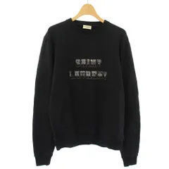サンローラン パリ SAINT LAURENT PARIS ロゴプリント スウェット トレーナー クルーネック 長袖 S ブラック 541864 /TKのサムネイル