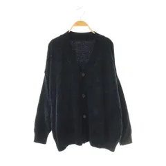 ジャーナルスタンダード ラックス JOURNAL STANDARD LUXE モールカーディガン Vネック 紺 /CX ■OS