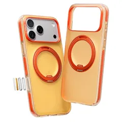 【新品】 TORRAS iPhone 17 Pro 用ケース 【カラークラッシュ・複合素材耐衝撃バー】リング Ostand O3 Hue MagSafe対応 米軍MIL規格耐衝撃 スタンド 指紋防止 黄変防止 カメラコントロールボタン付き ストラップホール 0