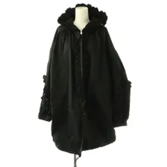 エンフォルド ENFOLD サンプル品 25AW FRILL BLOUSON ブルゾン パーカー ジップアップ 38 黒 /CX ■OSのサムネイル