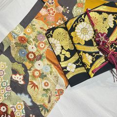 絲屋善創 袋帯 六通 黒 蝶 - メルカリ