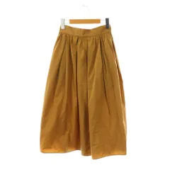 ジャーナルスタンダード JOURNAL STANDARD メモリーツイルギャザースカート ミモレ ロング 36 茶 ブラウン /AT ■OS