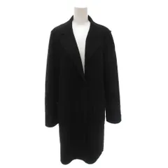 ランバン LANVIN コレクション ロングコート メルトンウール 40 黒 ブラック /FFのサムネイル