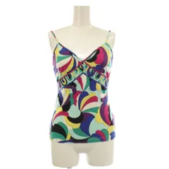 エミリオプッチ EMILIO PUCCI キャミソール S マルチカラー 渦巻き柄 Vネック ノースリーブ /KHのサムネイル