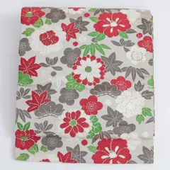 アンティーク 丸帯 帯丈408cm 全通 仕立て上がり フォーマル 唐織 Bランク クリーム系 122300535415