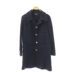 アーペーセー A.P.C. ウール チェックコート S ネイビー マルチカラー /ES ■OSのサムネイル