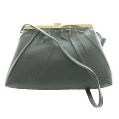 ヌメロヴェントゥーノ N°21 台形型ギャザーショルダーバッグ 黒 ブラック 23A-959NP01 /SS ■OS