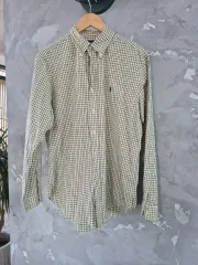 ポロラルフローレン CHECK シャツ イエロー L